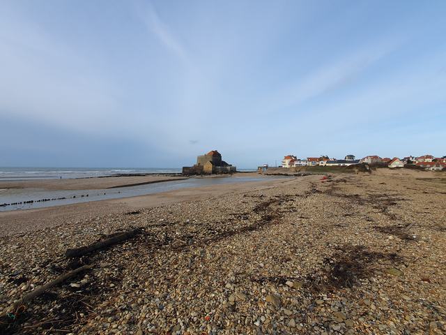 Ambleteuse beach in winter
